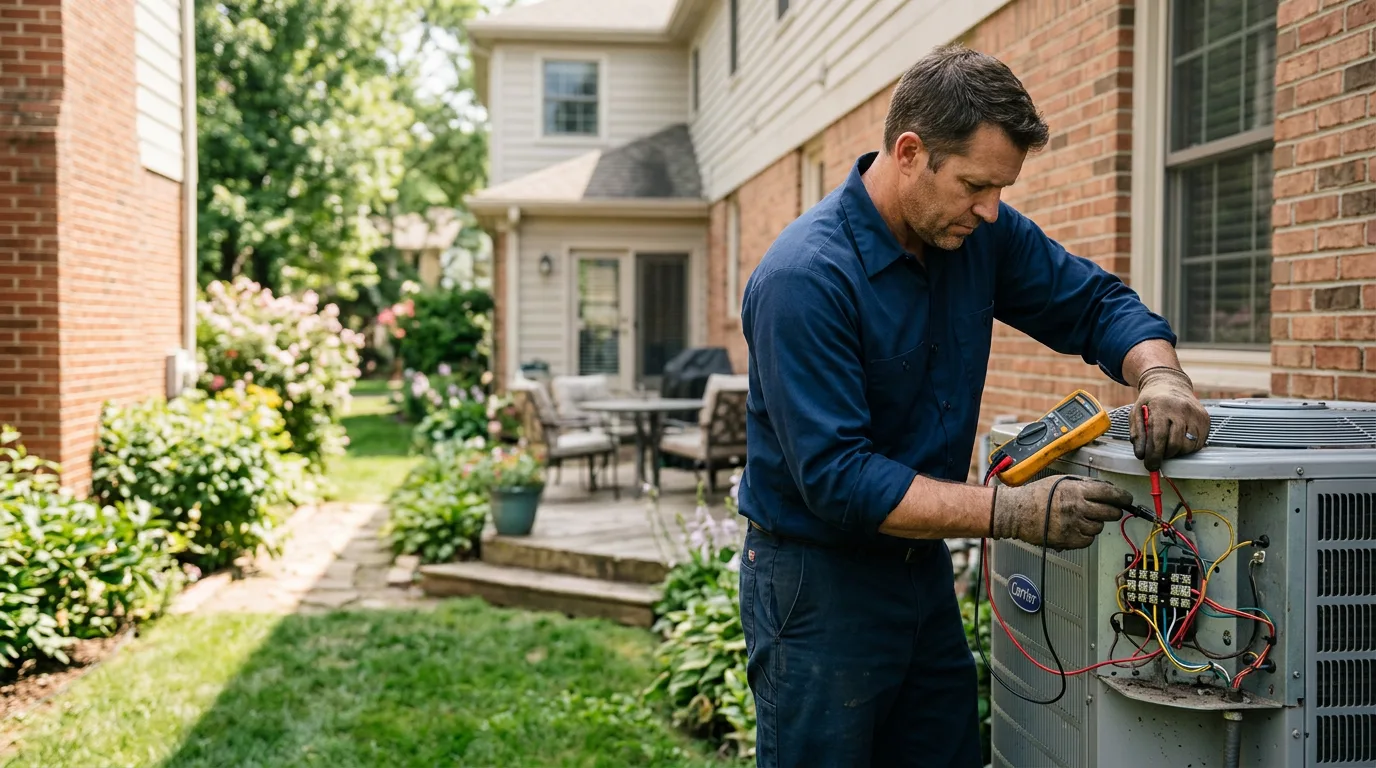 HVAC technician working near Markham, VA